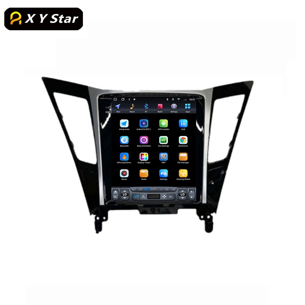 XYstar Tesla Style 10.4 Inch Android Gps Navigation Stereo Car Video Car Dvd Player For Hyundai Sonata 6 YF 2009 - 2014 DSP