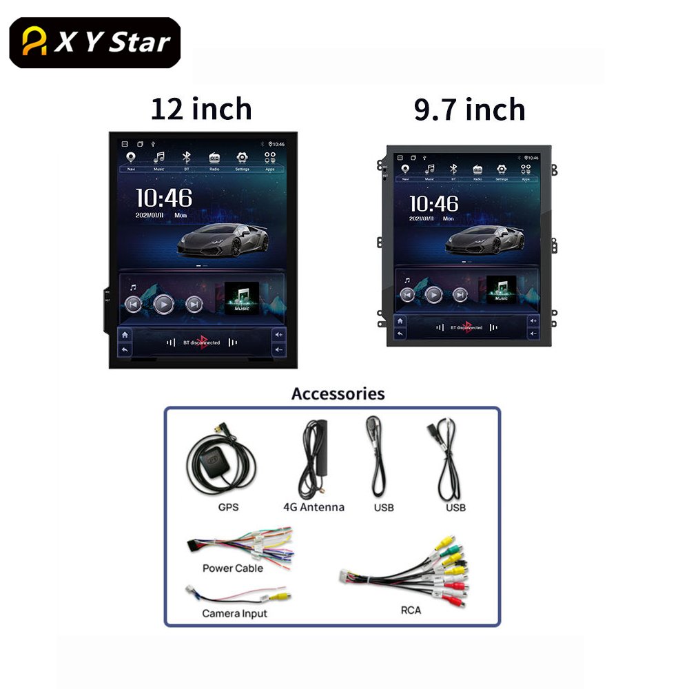 XYstar Tesla Style 10.4 Inch Android Gps Navigation Stereo Car Video Car Dvd Player For Hyundai Sonata 6 YF 2009 - 2014 DSP