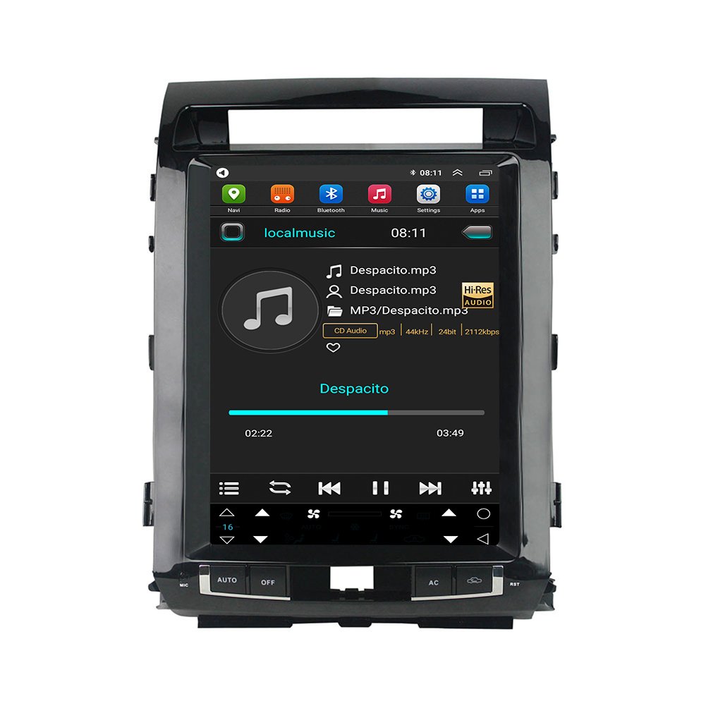 Carplay Auto Android touch car Screen GPS For Toyota Land Cruiser 2008 2009 2010 2011 2012 2013 2014 2015 Car Display Radio