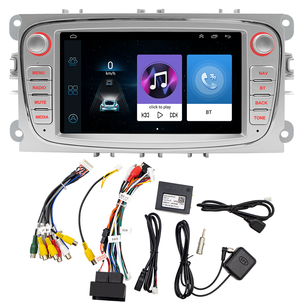 FORD Android IOS FM wifi gps navigation real-time display reversing image large screen dvd car player