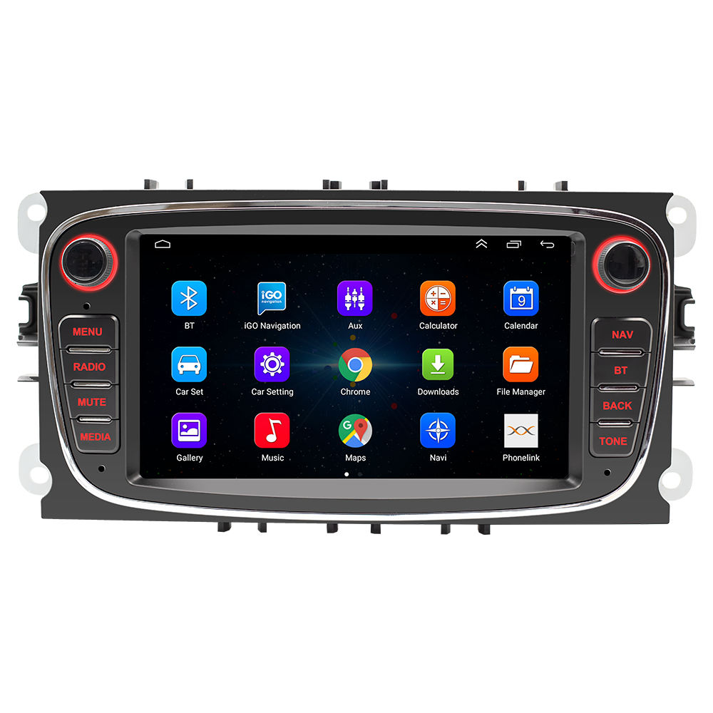 FORD Android IOS FM wifi gps navigation real-time display reversing image large screen dvd car player
