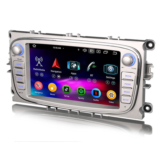Erisin ES5768FS 7" Android 13 IPS DSP GPS SatNav Car Stereo For FORD Mondeo Focus Galaxy S-Max 4G WiFi CarPlay Car Dvd Player