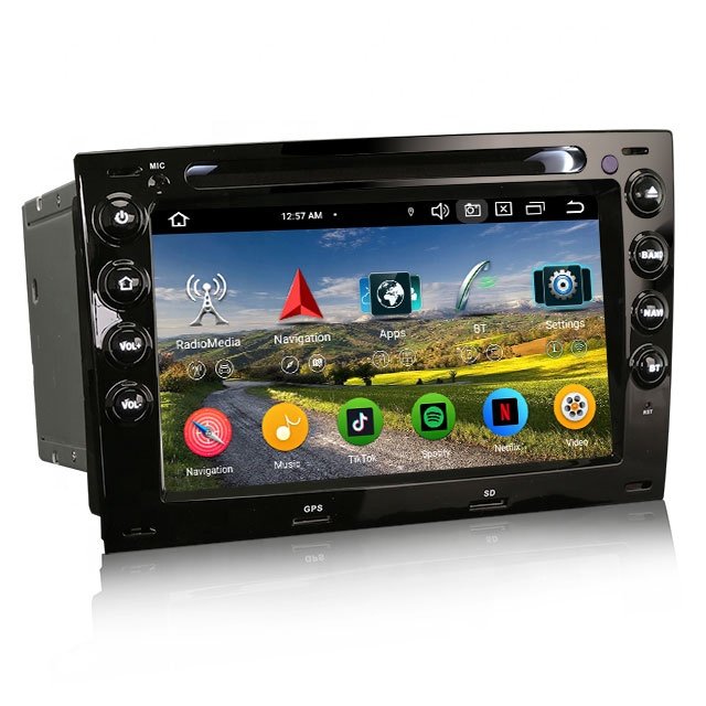 Erisin ES6713M Android 13.0 CarPlay Auto Radio automotive GPS Navi car stereo For Renault Megane Car dvd player