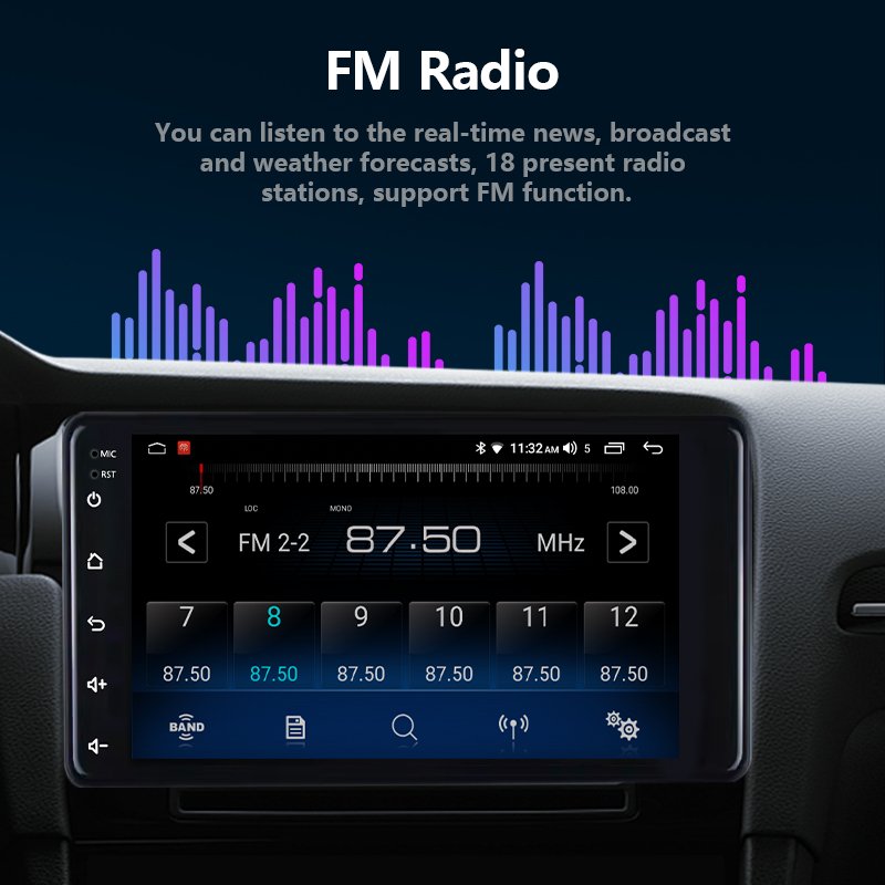 Factory N1pro 64GB 7 Inch Universal Android 12 Touch Screen Car Radios Stereo GPS Navigation Carplay Car DVD Player for Toyota