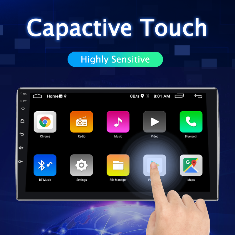 Ushilife wholesale Radio Headunit Device 2 Double Din Quad Octa-Core Android Car Stereo GPS Navigation Carplay
