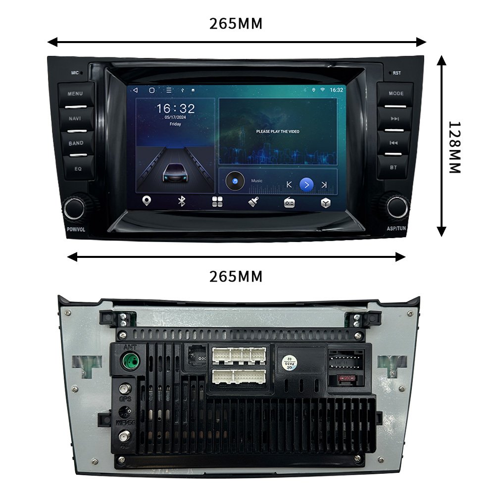 2 din 8inch android 13 car dvd player for Mercedes BENZ E-Class W211 multimedia system gps