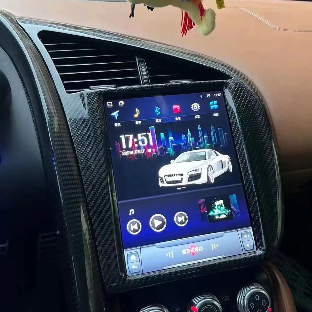 10.4 Inch Tesla Style Gps Navigation Android Reversing Camera Car Dvd Player For Audi R8 2007-2015