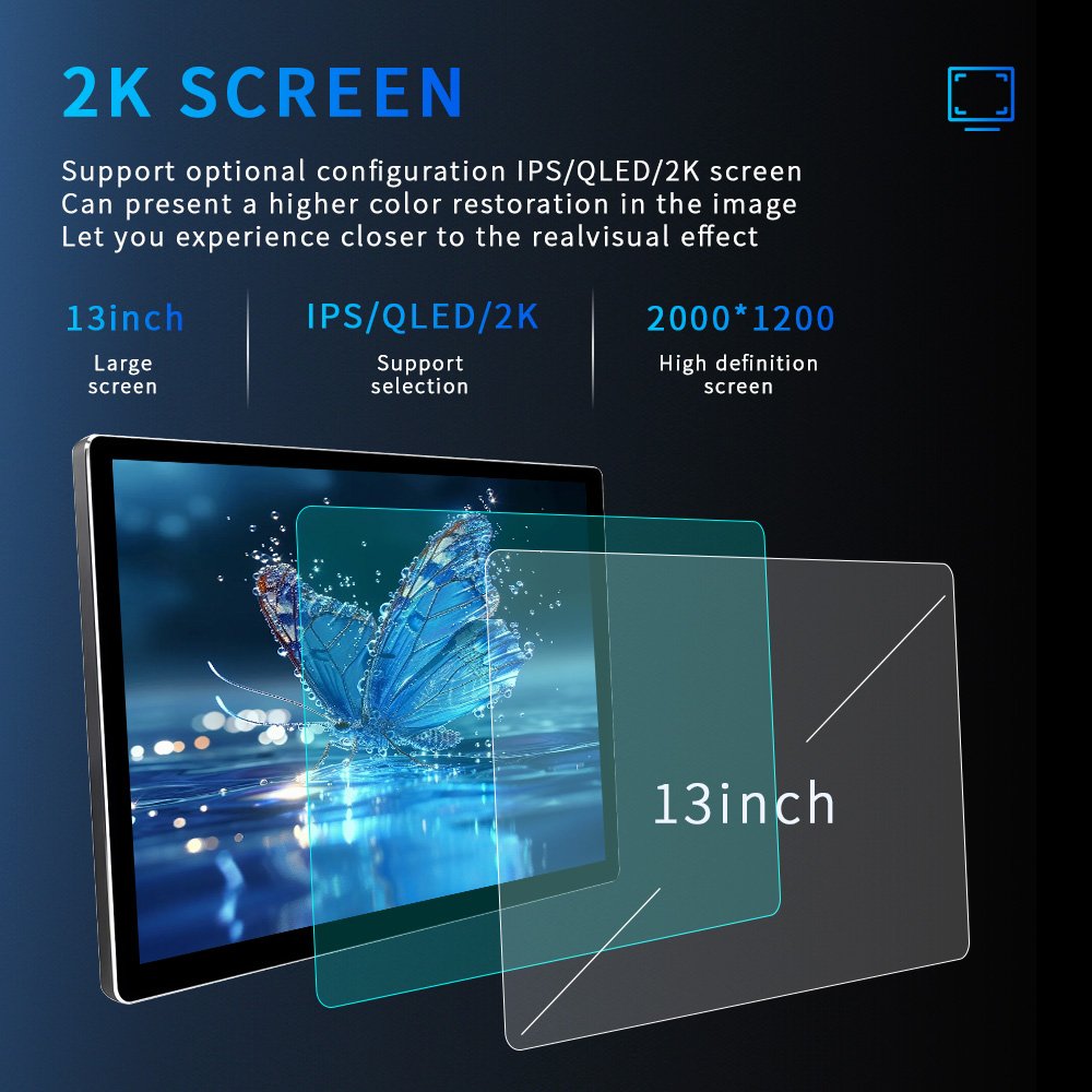 TS18 2+32GB 13inch 2K Android 12 Car Screen For Head Unit radio wifi sim4G Universal Car Radio 2000*1200 Car dvd player