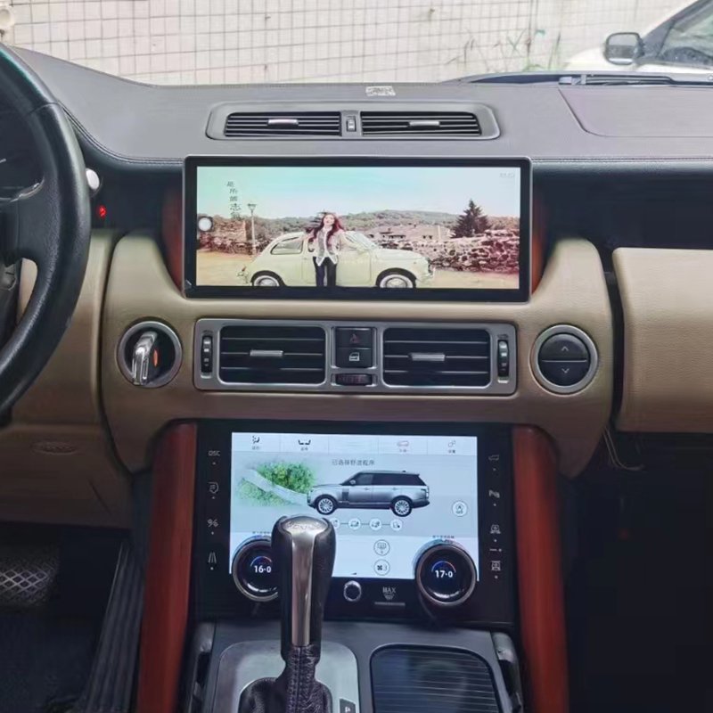 12.3" dvd car radio stereo android touch screen multimedia player carplay for Land Rover range rover V8