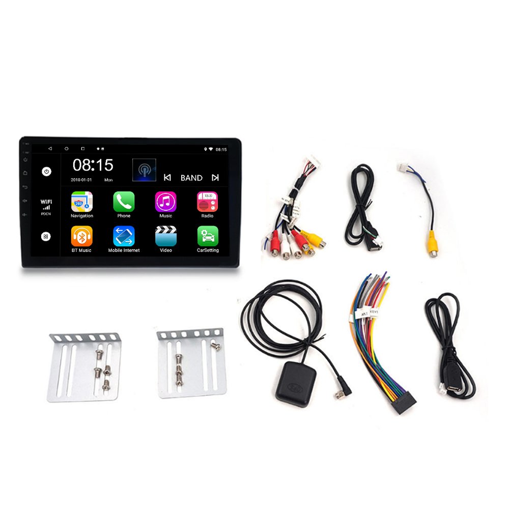 Android Hot Sales T3 car radio stereo Small Double Din 1 Din 1+16G 10 Inch 4g Wifi AHD BT Car Dvd Player Android Navigation