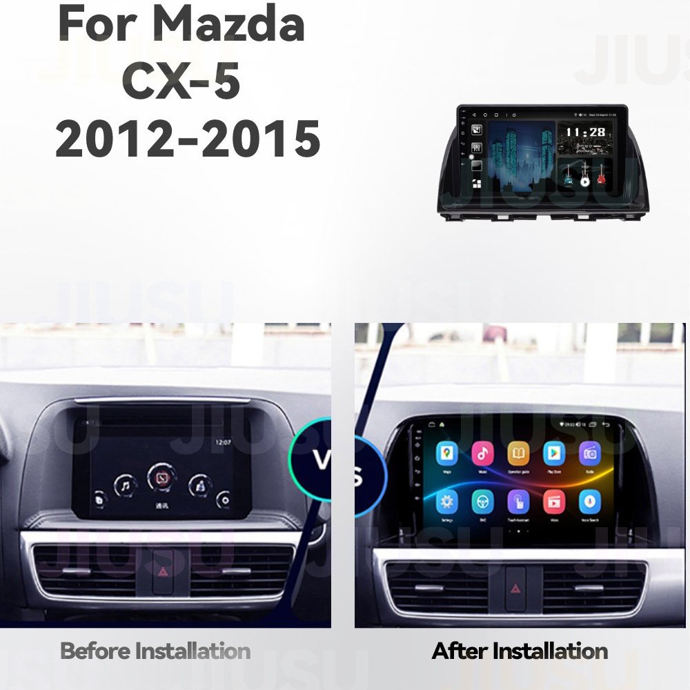 Android 12 Car Radio GPS Navigation DVD Player Stereo Multimedia Audio System for Mazda CX-5 2012-2015 with Carplay DSP DAB