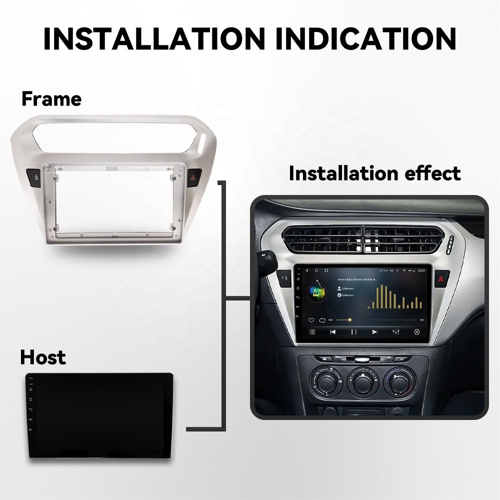 Android 12 Car Radio 9/10 inch Car Stereo Touch Screen Carplay Car Multimedia Player for Citroen C4 C1 DS5 C5 C2 C3 Elysee