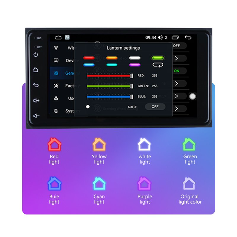 7" for for Toyota VIOS CROWN CAMRY HIACE PREVIA COROLLA Android Auto Car Radio Touch Screen DVD Multimedia Player
