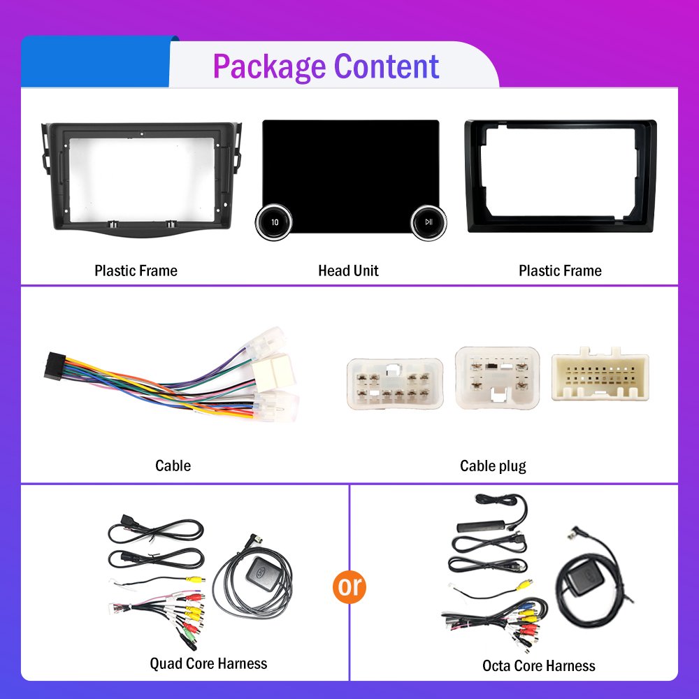11.8Inch Car Radio For Toyota RAV4 2007-2012 DIAMOND 2K QLED Screen 2Din Android Car Stereo Car DVD Player Carplay DSP