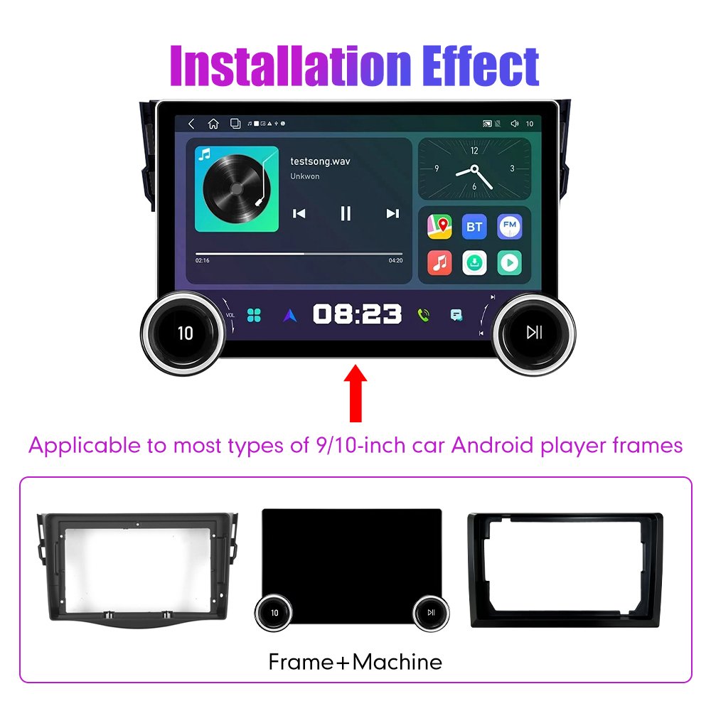 11.8Inch Car Radio For Toyota RAV4 2007-2012 DIAMOND 2K QLED Screen 2Din Android Car Stereo Car DVD Player Carplay DSP