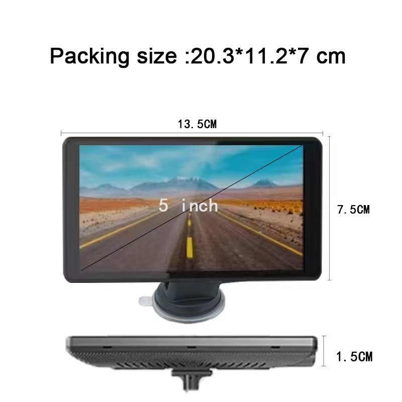 Universal New Coming 5 Inch Touch Screen Portable Wireless Carplay Monitor Car DVD Player