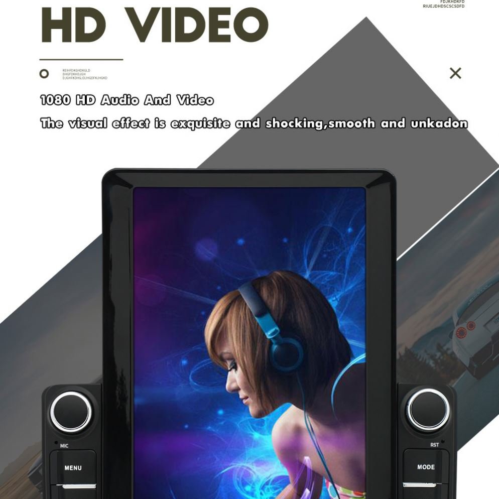 10.1 Inch Universal Android Vertical Touch Screen Navigator Car Radio Usb Car Charger 2 Din Car Dvd Player With Reversing Camera