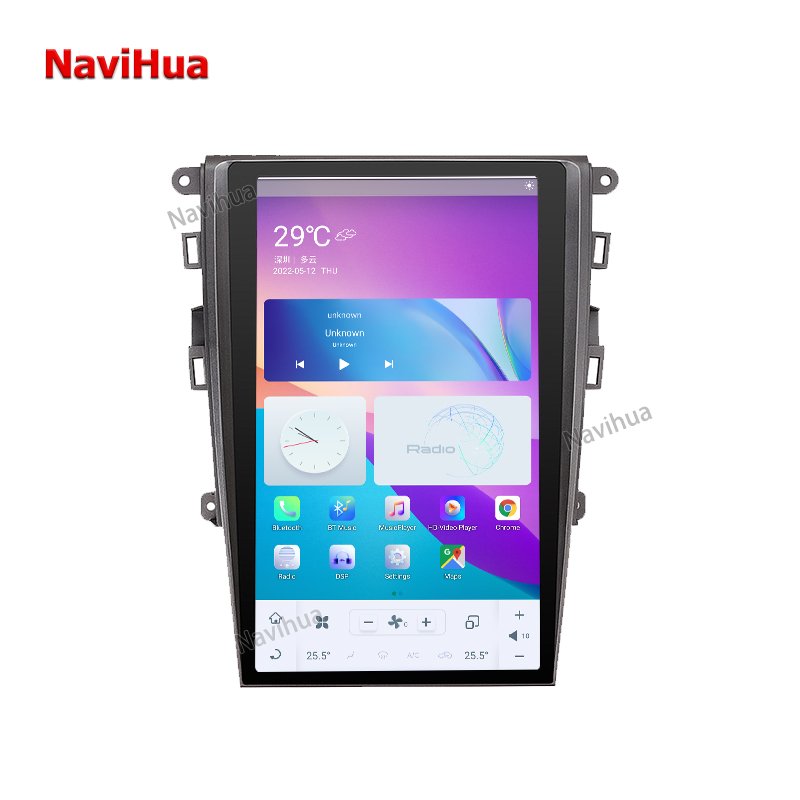 Navihua 12.1 Inch Android Car Radio Car GPS Navigation DVD Player for Tesla Style Ford Mondeo Fusion 2013 2014 2015 2016 2017
