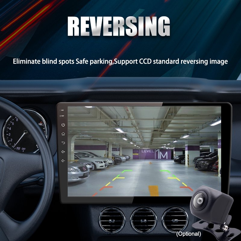 2 Din Android 9 Inch Rearview Camera Touch Screen Double Din Stereo Radio Navigation System Audio Auto Car DVD Player