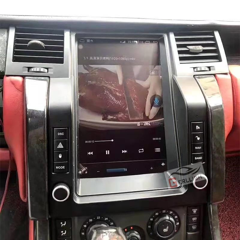 12.1inch tesla style android multimedia car radio dvd player for Land Rover Range Rover Sport 2005-2009 with gps navigation