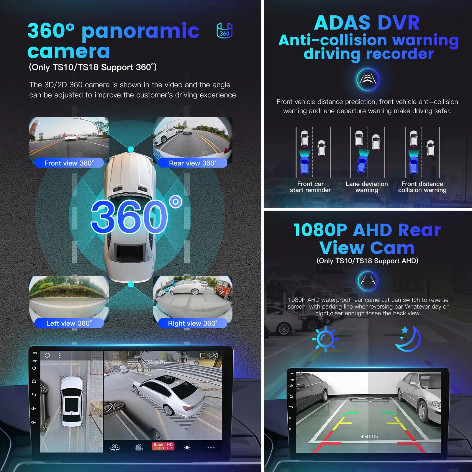 4+64G 9/10 Inch Car Android Touch Screen GPS Stereo Radio Navigation System Audio Auto Electronics Video Car DVD Player