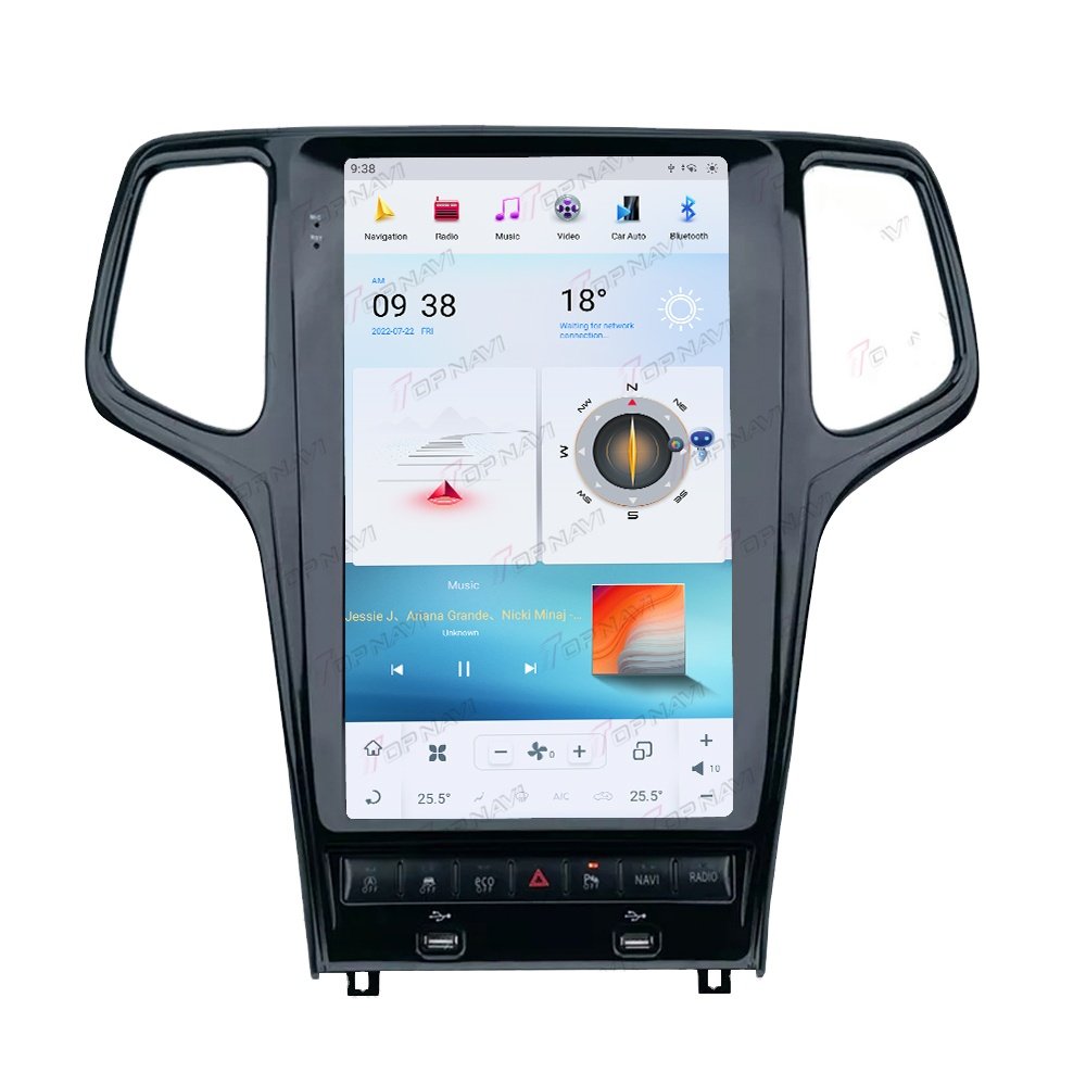 13.6 Inch Car DVD Player Car Screen for Jeep Grand Cherokee 2014 2015 2016 2017 2018 2019 Car GPS Navigation