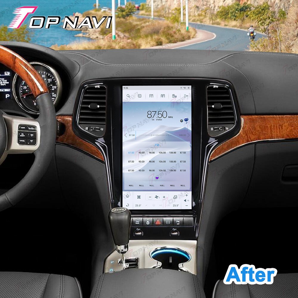 13.6 Inch Car DVD Player Car Screen for Jeep Grand Cherokee 2014 2015 2016 2017 2018 2019 Car GPS Navigation