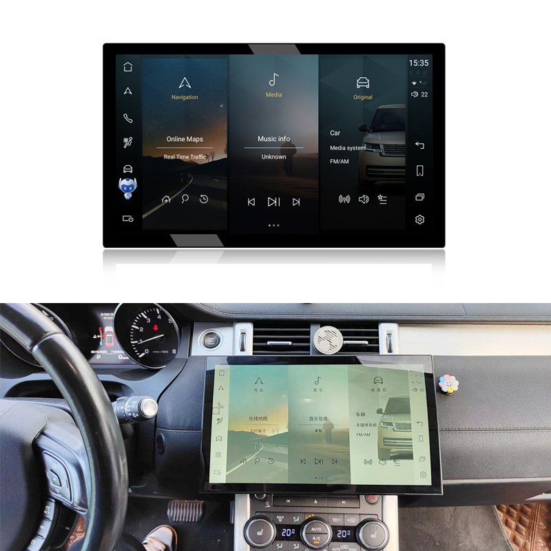 1600*1200p HD 13.3 Inch Full Curved Touch Screen 8 Core CPU Android 13 Radio for Range Rover Evoque Navigation Carplay