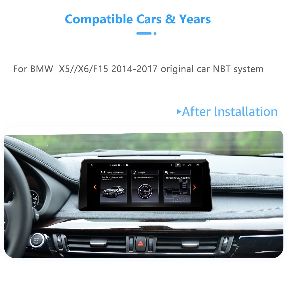 Car Radio Android12 Multimedia Video Player Carplay Monitor Autoradio for BMW X5 F15 X6 F16 2013-2016 Touch Screen Automobile 4G