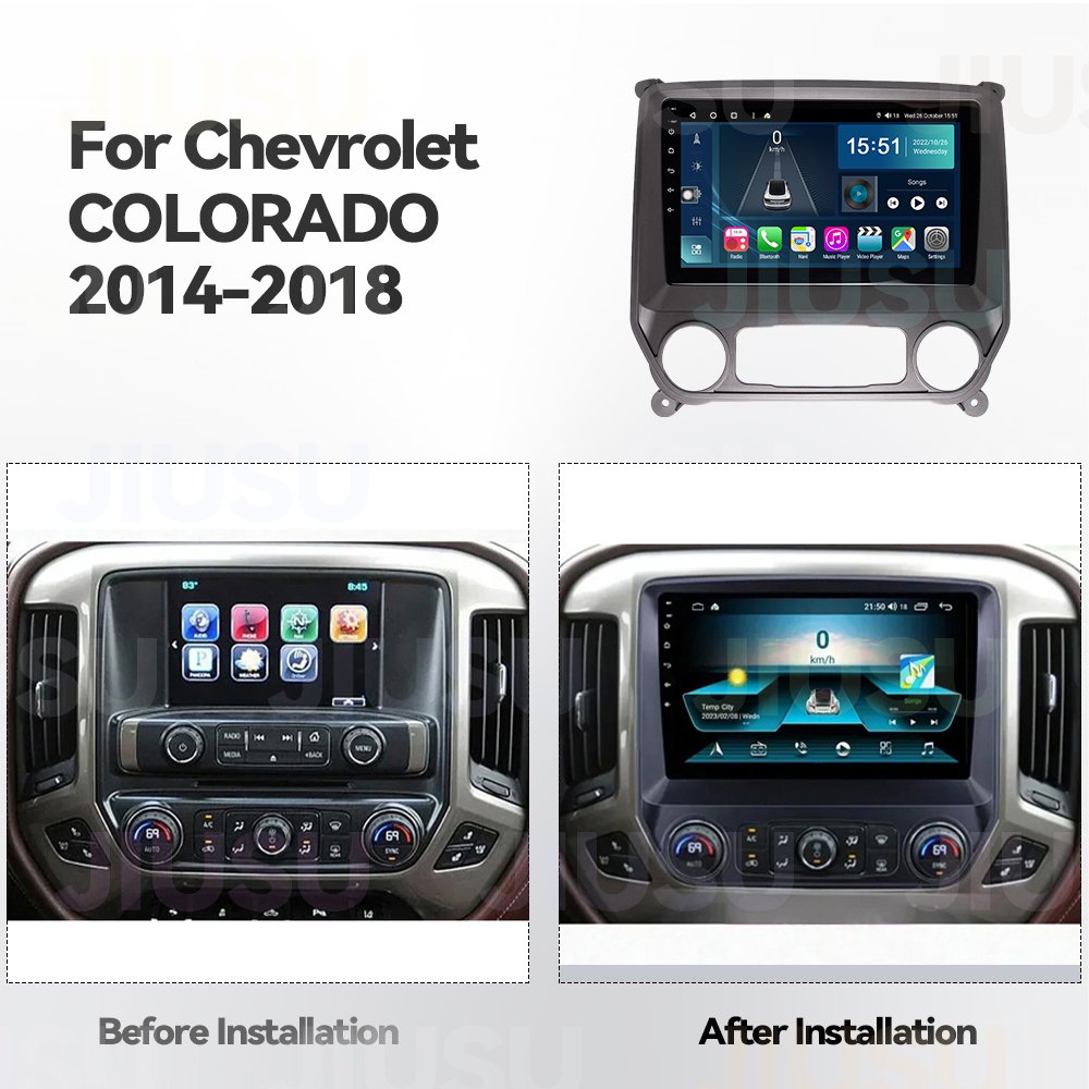 Android 12 Car Radio Stereo Multimedia Audio System for Chevrolet Silverado Colorado GMC Sierra VIA Vtrux Truck 2014-2018
