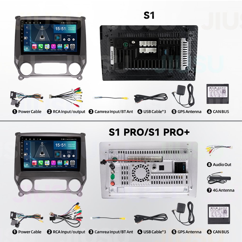 Android 12 Car Radio Stereo Multimedia Audio System for Chevrolet Silverado Colorado GMC Sierra VIA Vtrux Truck 2014-2018