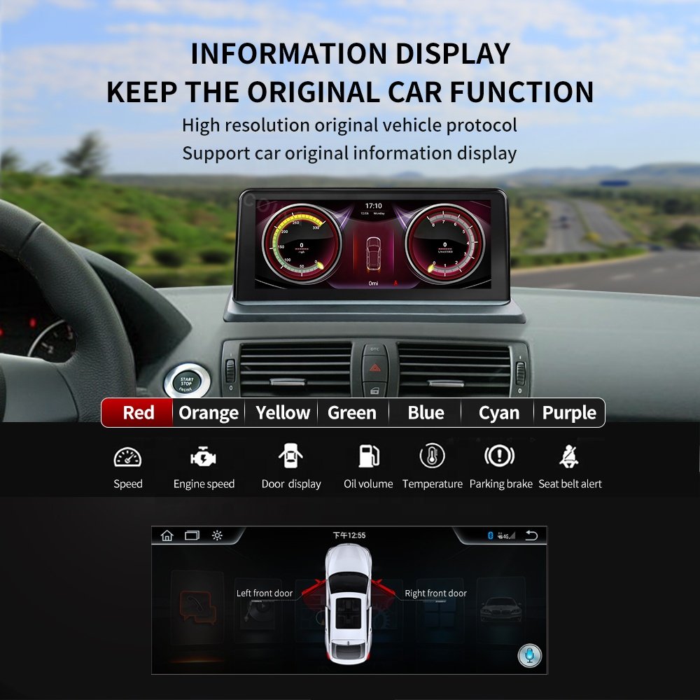E87 E81 E82 E88 2005-2012 Android 13 Screen GPS Navigation Carplay WIFI 4G SIM BT Car DVD Player For BMW