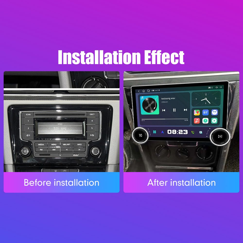 11.8Inch 2Din Android Car Radio For Vw Bora C-Trek 2016-2019 2K QLED Screen Car Stereo Car DVD Player Carplay Android Auto