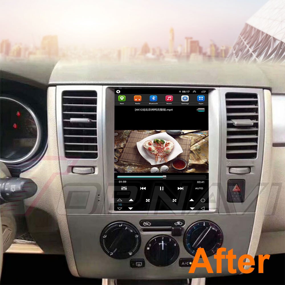 Android 13 Touch Screen 9.7 inch Car Dvd Player for Nissan Tiida 2008 2009 2010 2011 Car Stereo 2 Din Multimedia Audio System