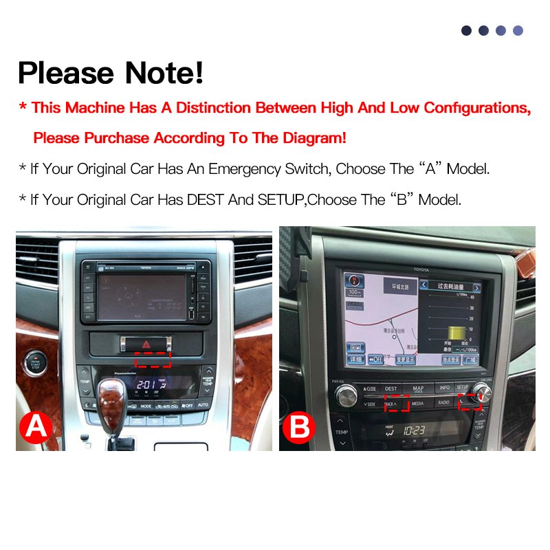 For Toyota Alphard ANH20 Elfa A20 2008-2014 Car Multimedia Player Bluetooth Audio Radio Carplay Android13.0 Auto Navigation GPS