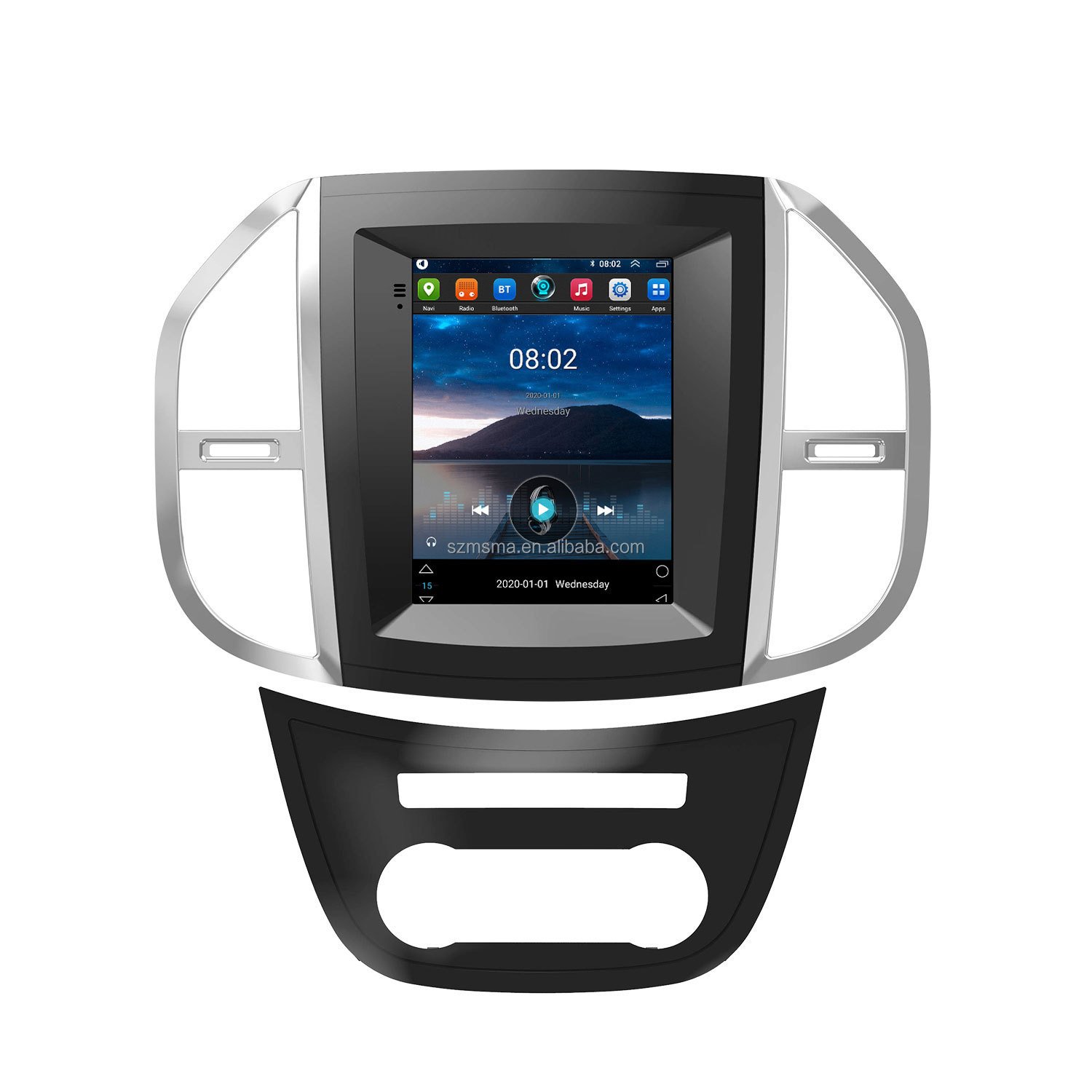 Maisimei Vertical Screen Android Car Radio For Benz Vito 2016-now 9.7 INCH Car DVD Multimedia Player IPS Touch Screen
