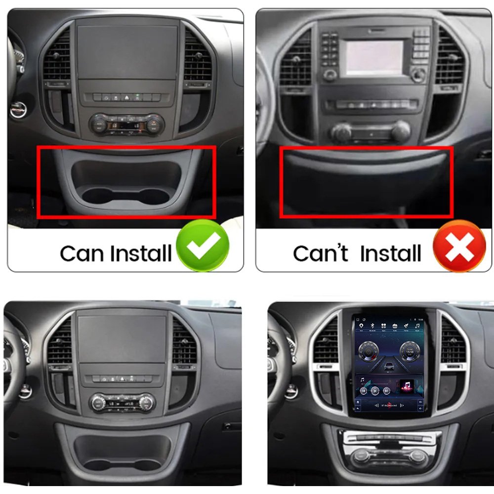 Maisimei Vertical Screen Android Car Radio For Benz Vito 2016-now 9.7 INCH Car DVD Multimedia Player IPS Touch Screen