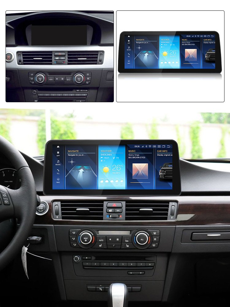 MEKEDE car gps navigation ID8 662 Android 12 screen BT 5.0 car-play Player Stereo Audio for BMW 3 Series E90 E91 E926