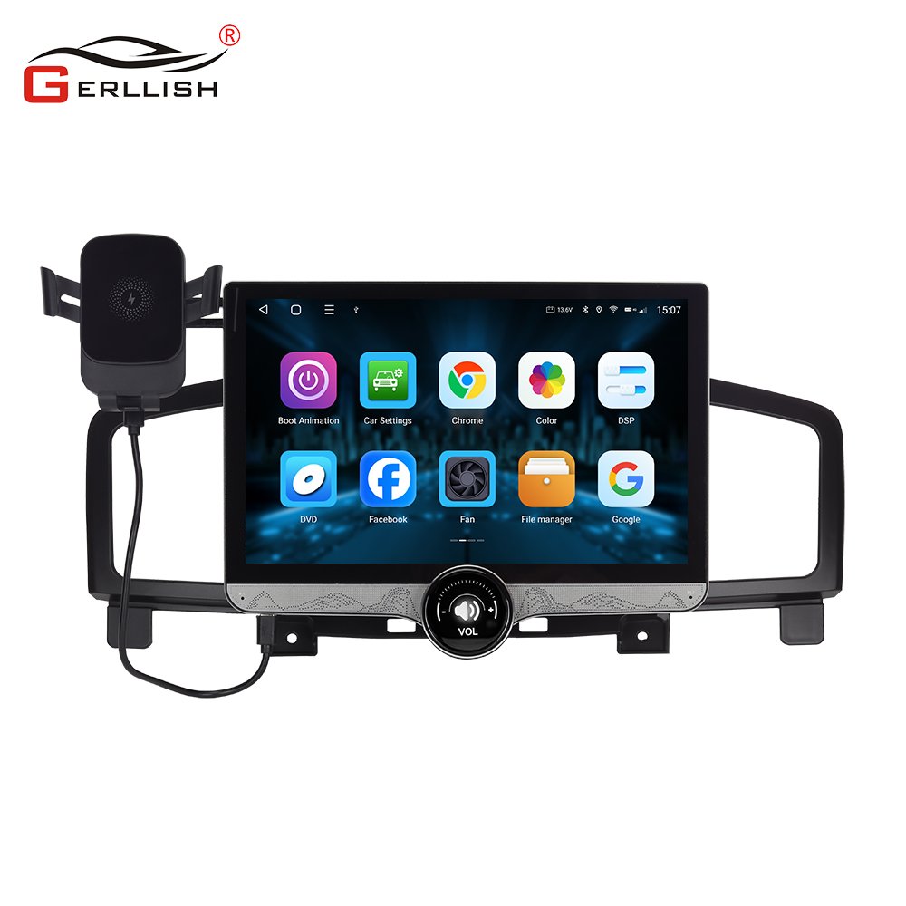 Gerllish Android ips 2K Touch screen car gps navigation system car dvd player for Nissan Elgrand 370z Quest 2010-2015