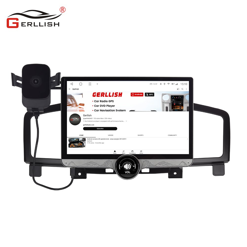 Gerllish Android ips 2K Touch screen car gps navigation system car dvd player for Nissan Elgrand 370z Quest 2010-2015