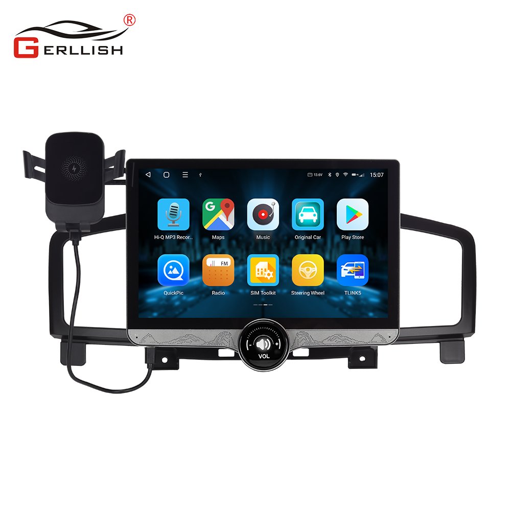 Gerllish Android ips 2K Touch screen car gps navigation system car dvd player for Nissan Elgrand 370z Quest 2010-2015
