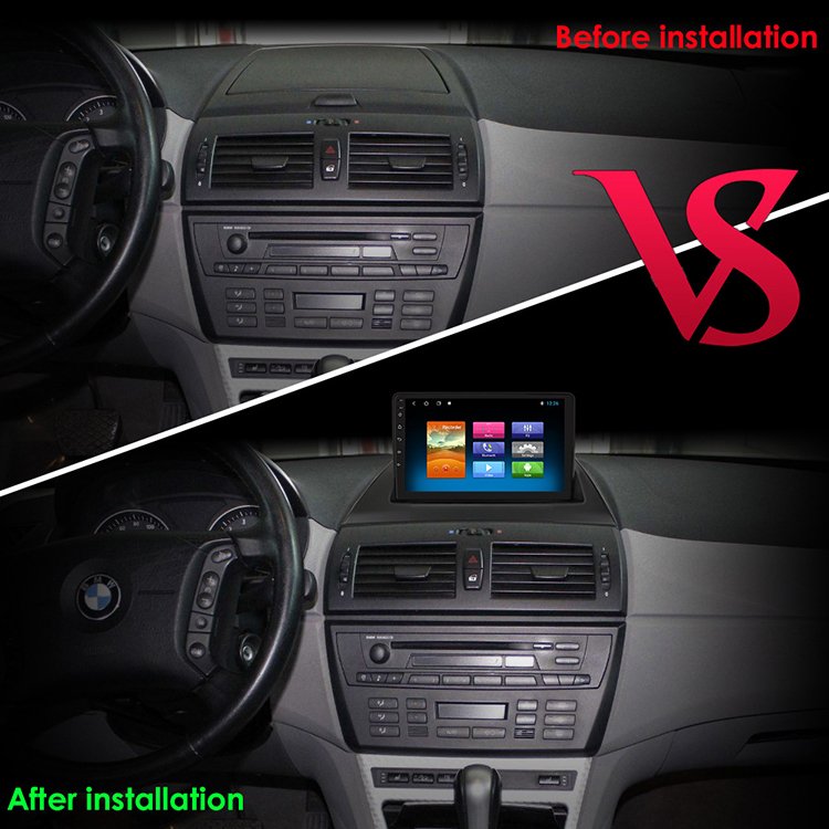 9 Inch 2 Din Touch Screen Android Auto Carplay Video Stereo Car Multimedia Player For Bmw X3 E83 2003~2008 2009 2010