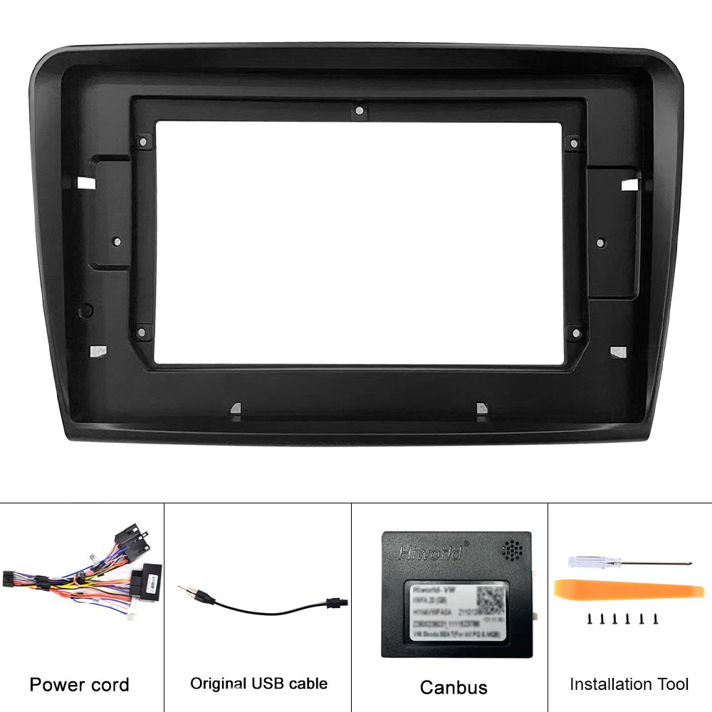 Podofo EU/RU Wholesales 10.1" 2Din Car Radio Frame For Skoda Superb 2 2009-2013 Android Dashboard Stereo Frame Car DVD Frame