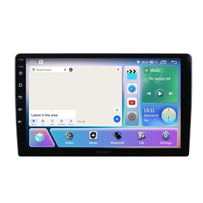 Factory N5 8+128GB Octa-core 9/10 Inch Android 12 QLED Touch Screen Car stereo Wireless Carplay Wifi GPS BT FM RDS Radio GPS