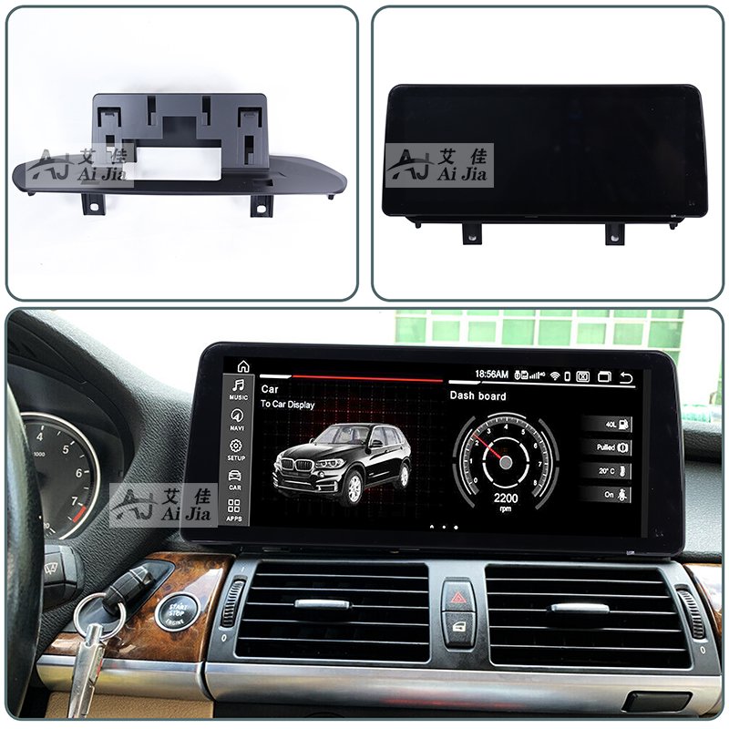 Aijia 12.3Inch Android Radio Car Dvd Multimedia Player For BMW X5 2014-2017 Nbt With Wireless Carplay