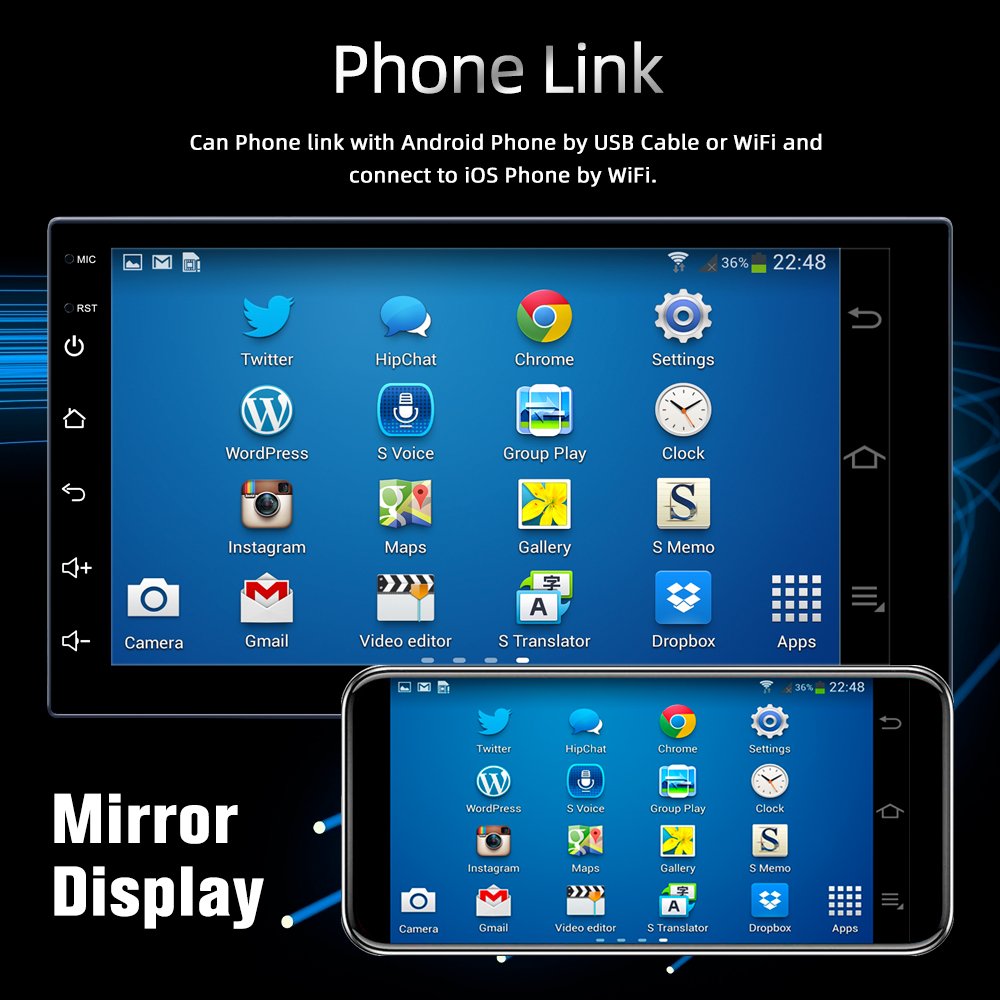 7 Inch Android 11 2Din Universal Car Radio Stereo GPS WIFI Car Dvd Player
