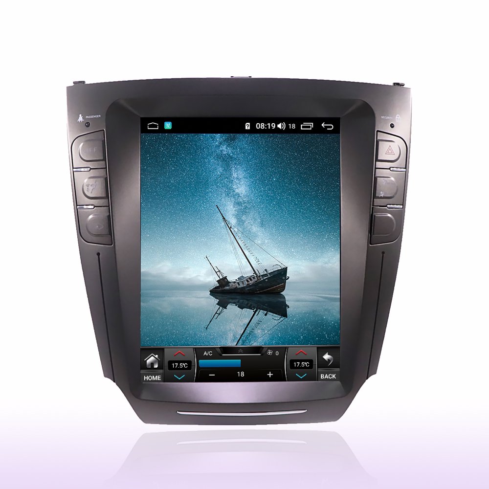 10.4" Tesla style vertical screen android car audio radio video dvd player for Lexus IS200 IS250 IS300 2006-2011 gps navigation