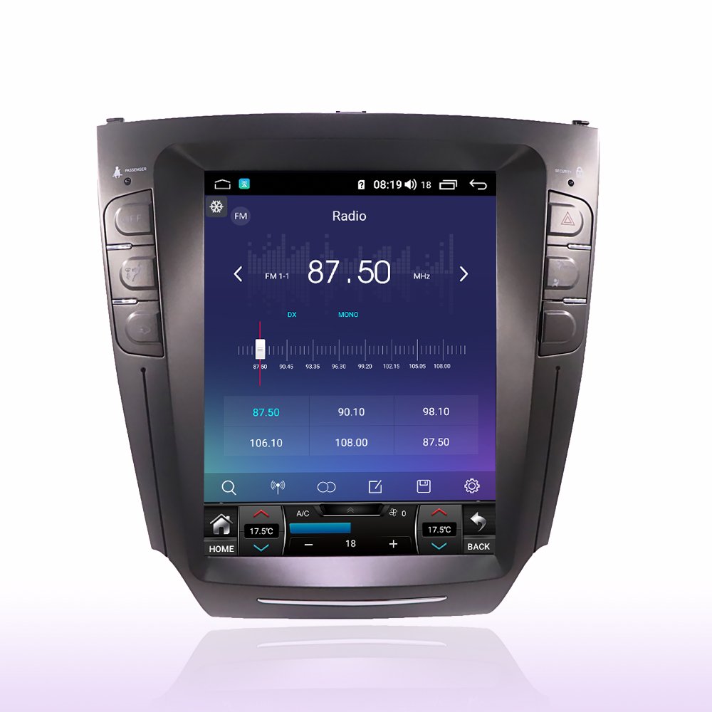 10.4" Tesla style vertical screen android car audio radio video dvd player for Lexus IS200 IS250 IS300 2006-2011 gps navigation