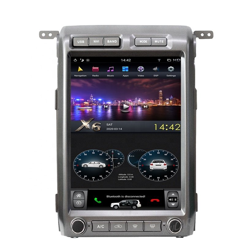 Android 11.0 tesla style Car DVD player Carplay GPS bluetooth android for Ford 2009-2012 F150 radio navigation 12.1'' 8+128GB