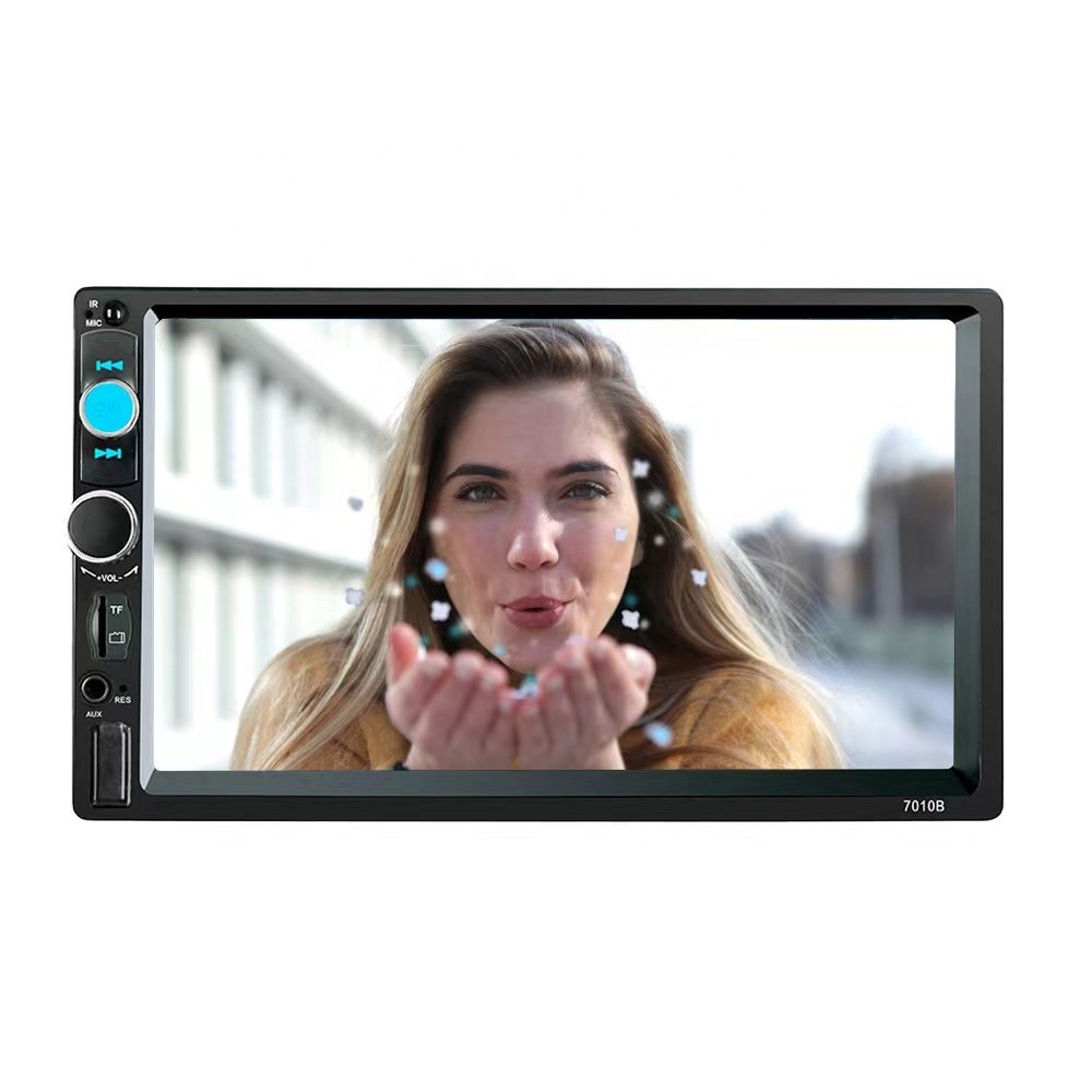 Hot selling car dvd radio Mp5 player with rear camera double Din 7 inch HD touch screen manual 7010b 7012b 7018b car mp5 player